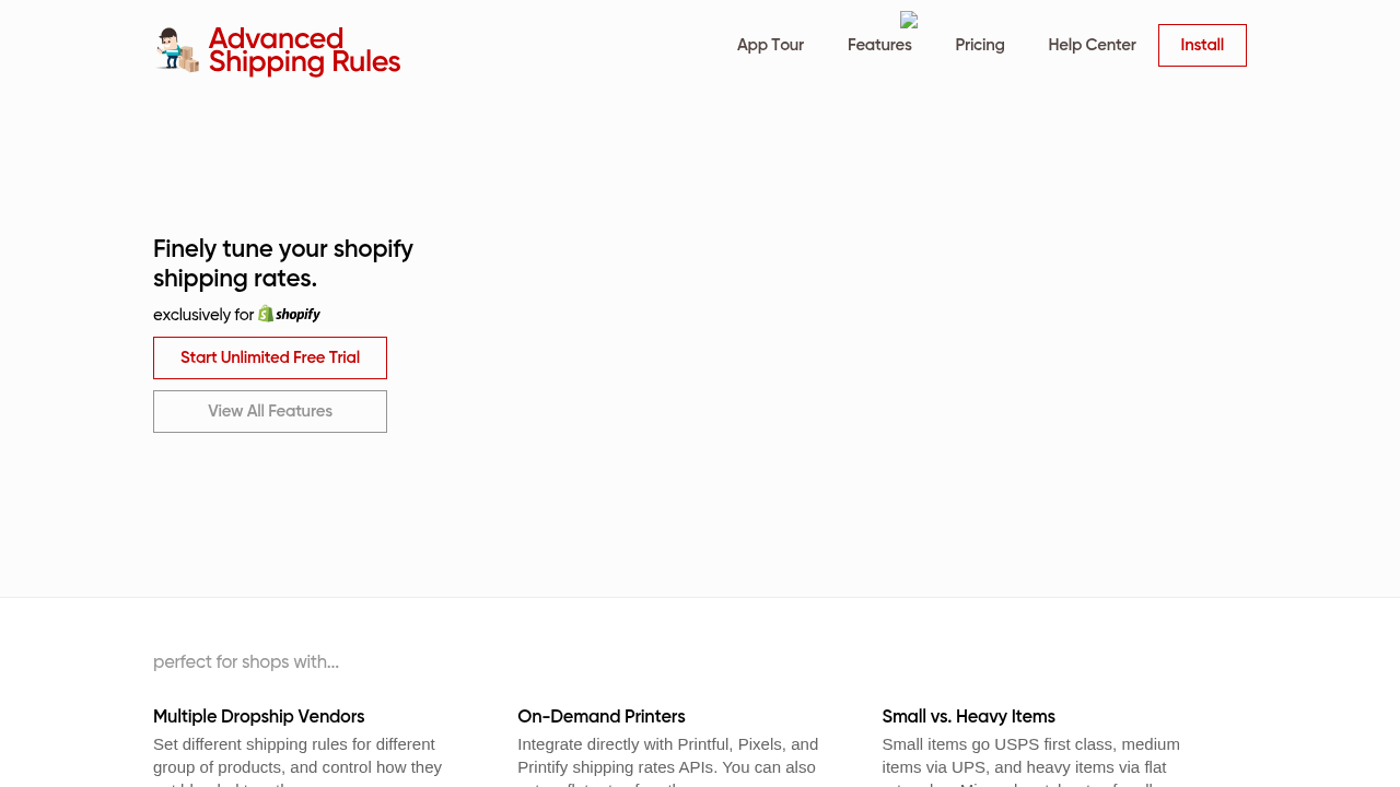 Advanced Shipping Rules