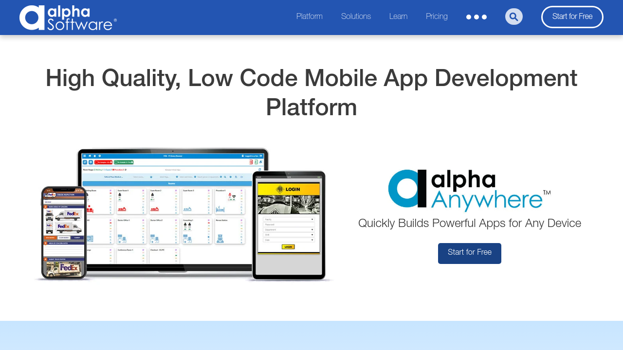 Alpha Anywhere