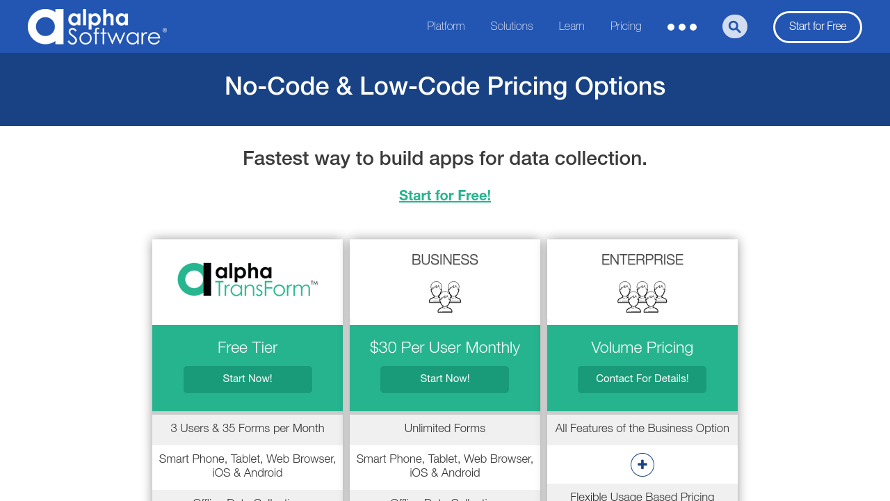 Alpha Anywhere