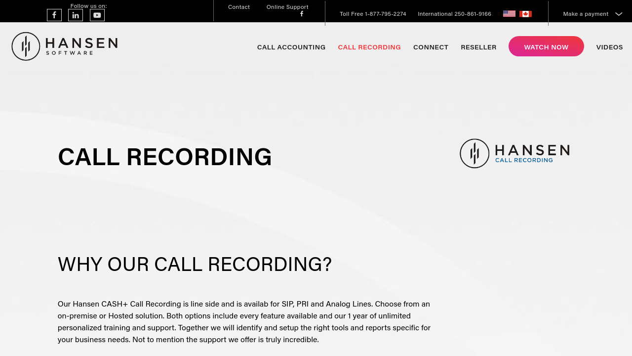 CASH Call Recording Software