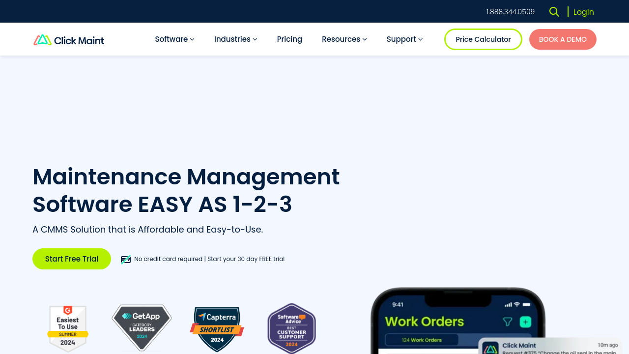 Click Maint CMMS