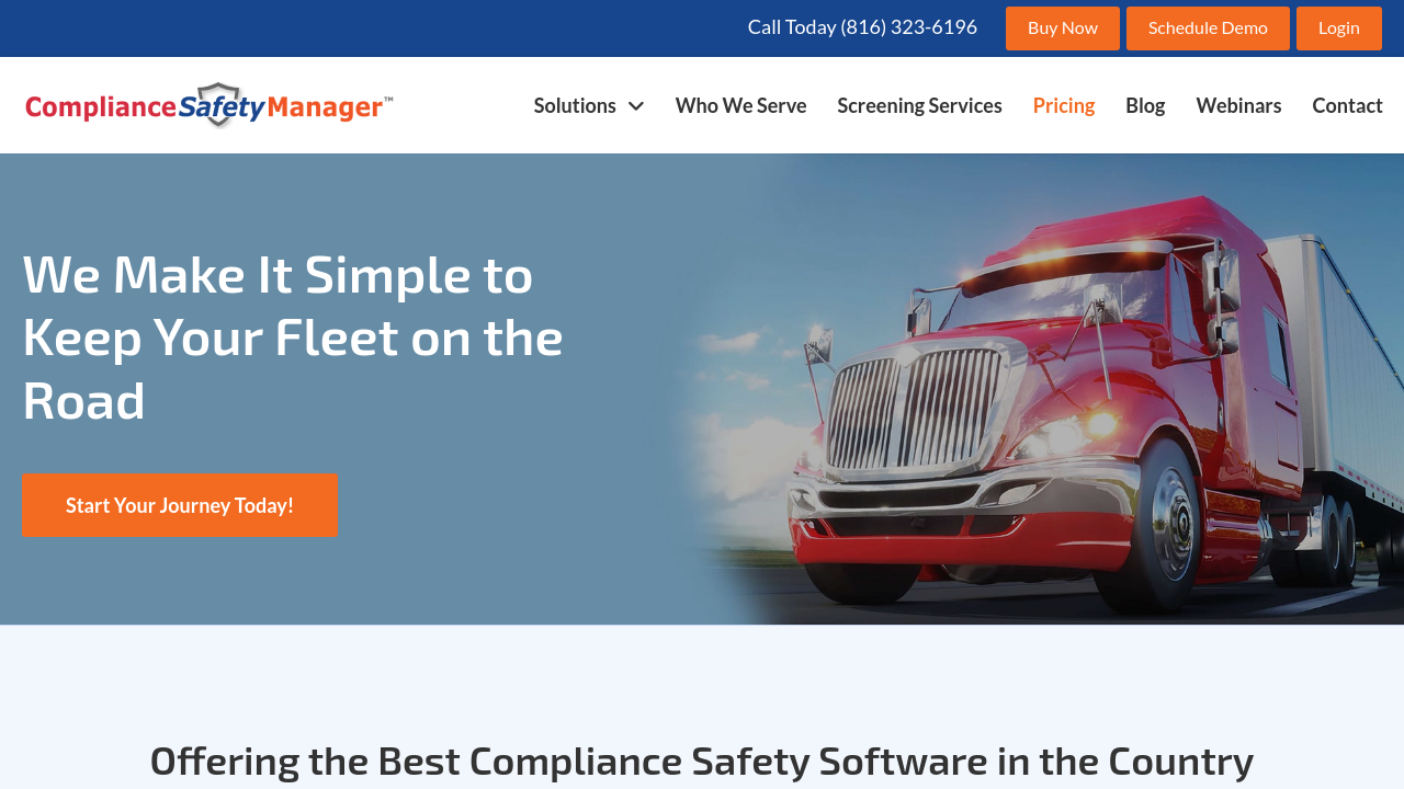 Compliance Safety Manager