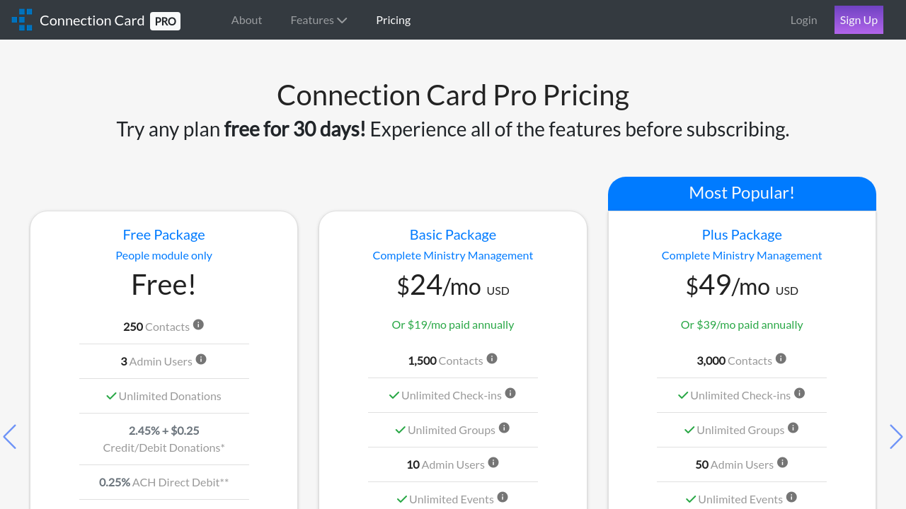Connection Card