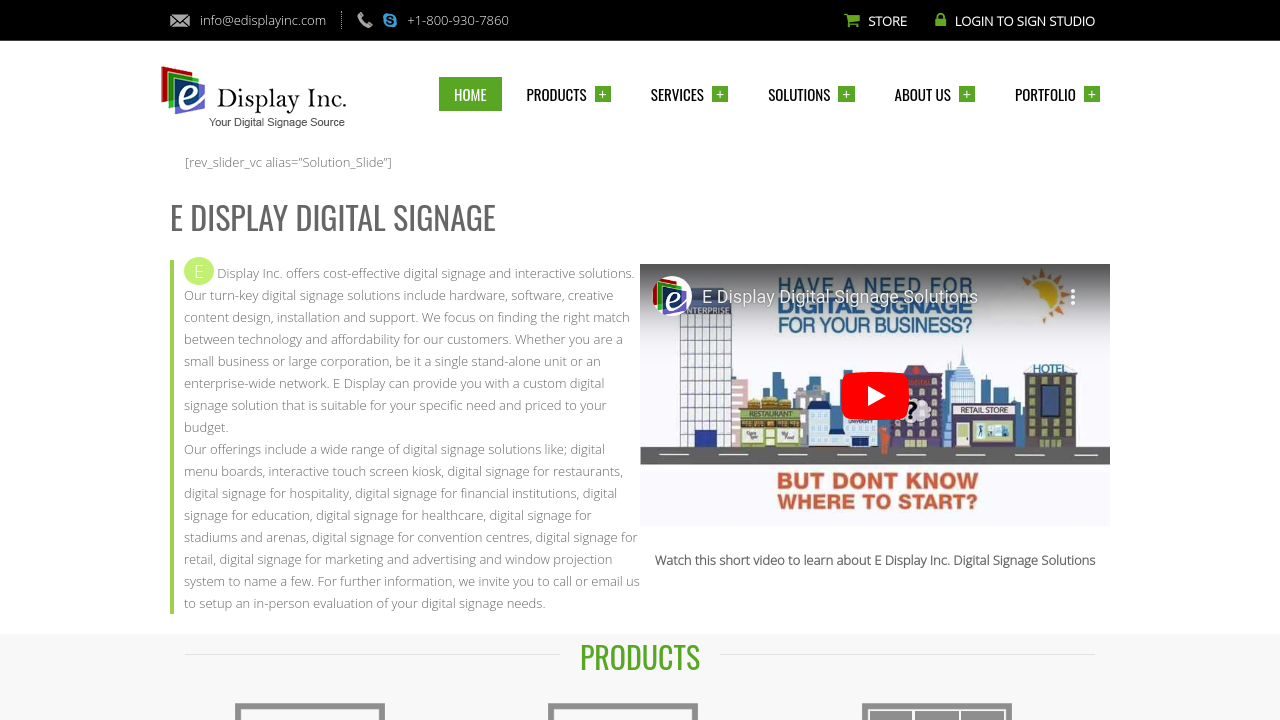 E Display Digital Signage Software