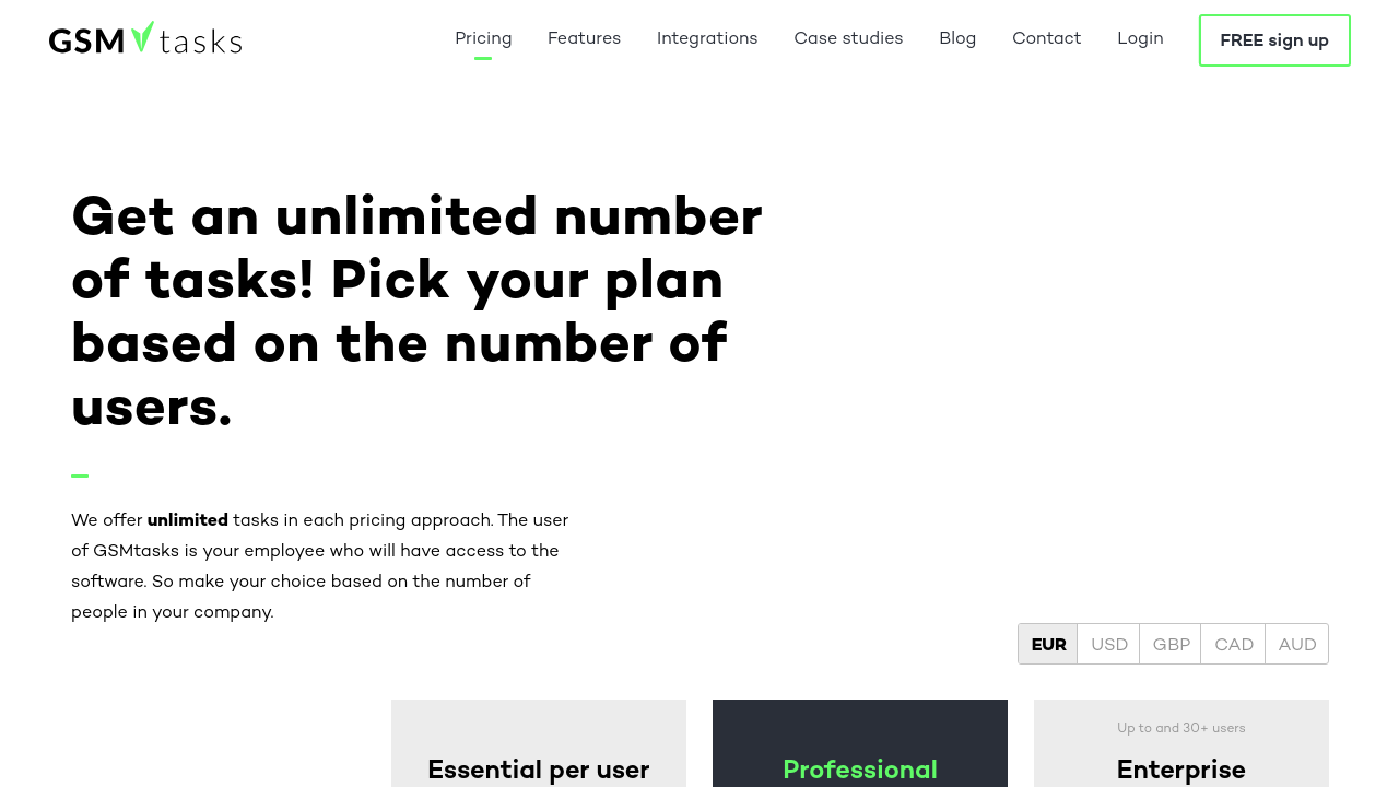 GSMtasks