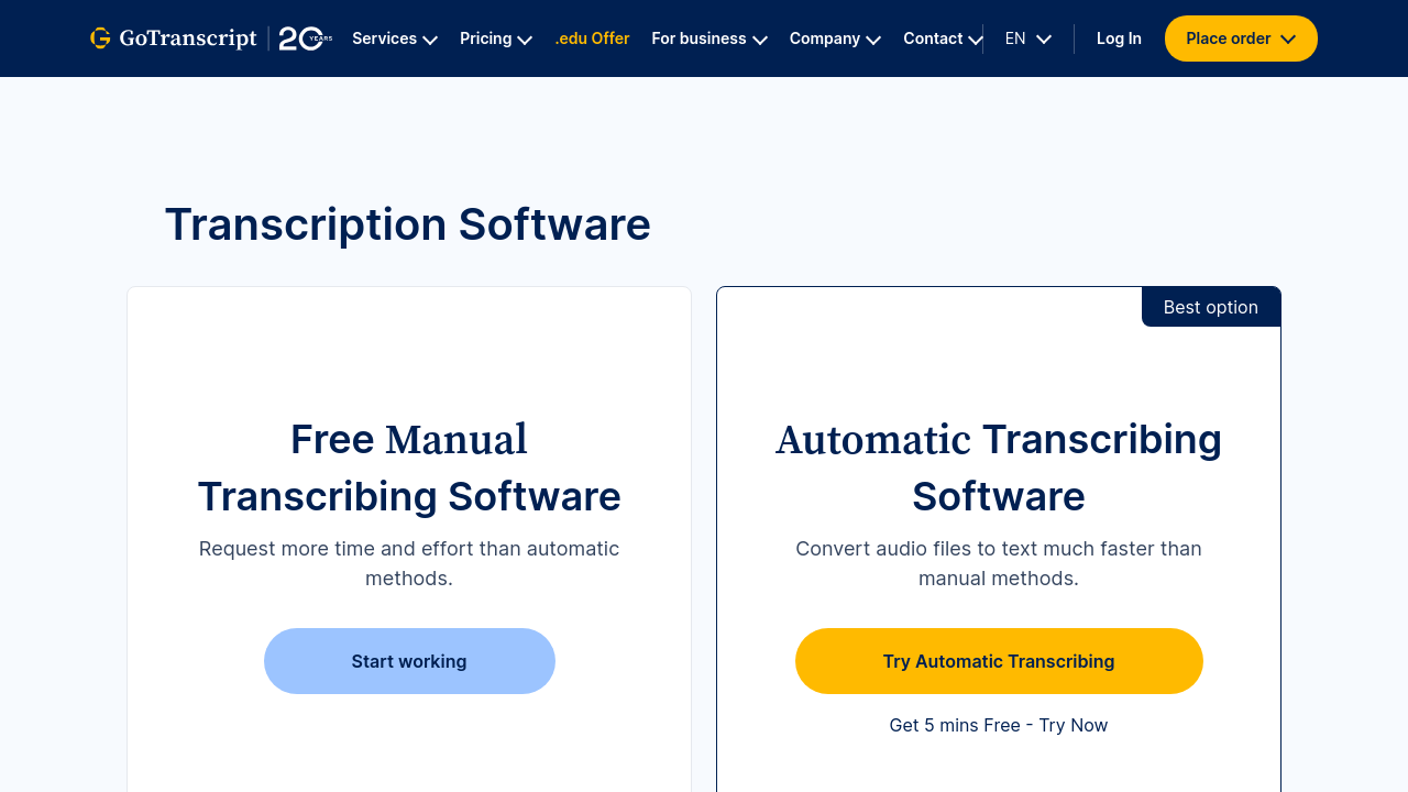 Go Transcribe