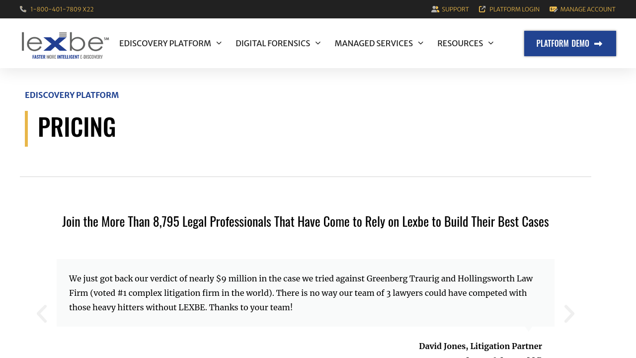 Lexbe eDiscovery Platform