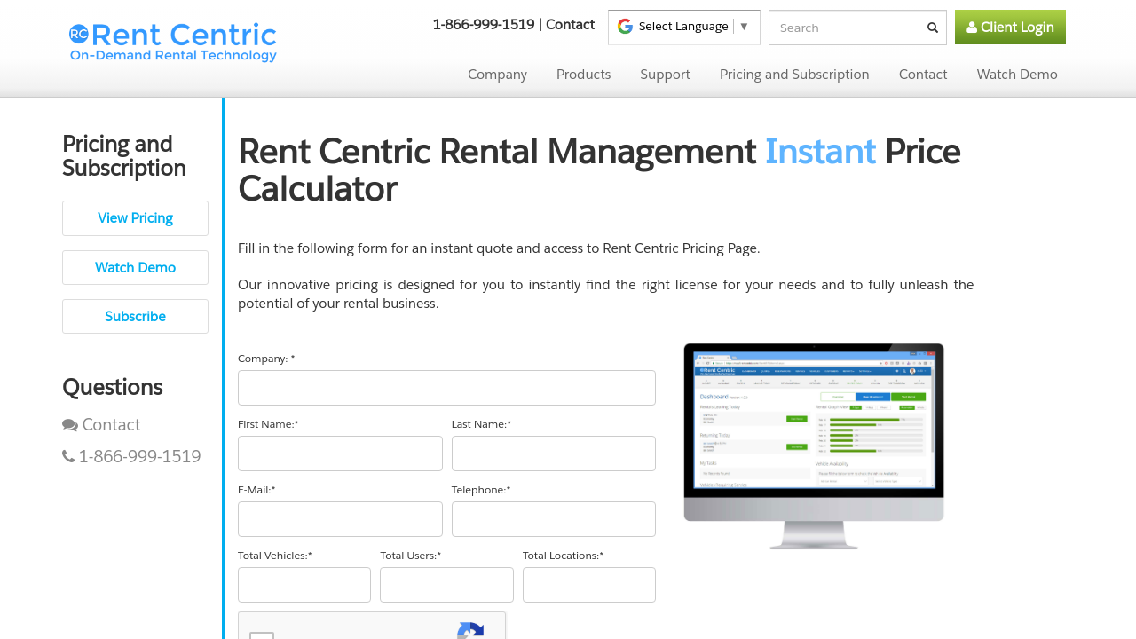 Rent Centric