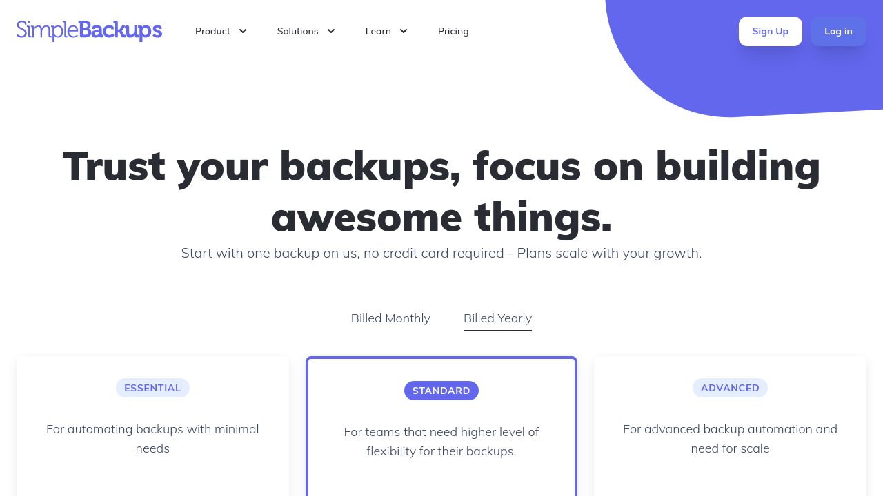 SimpleBackups