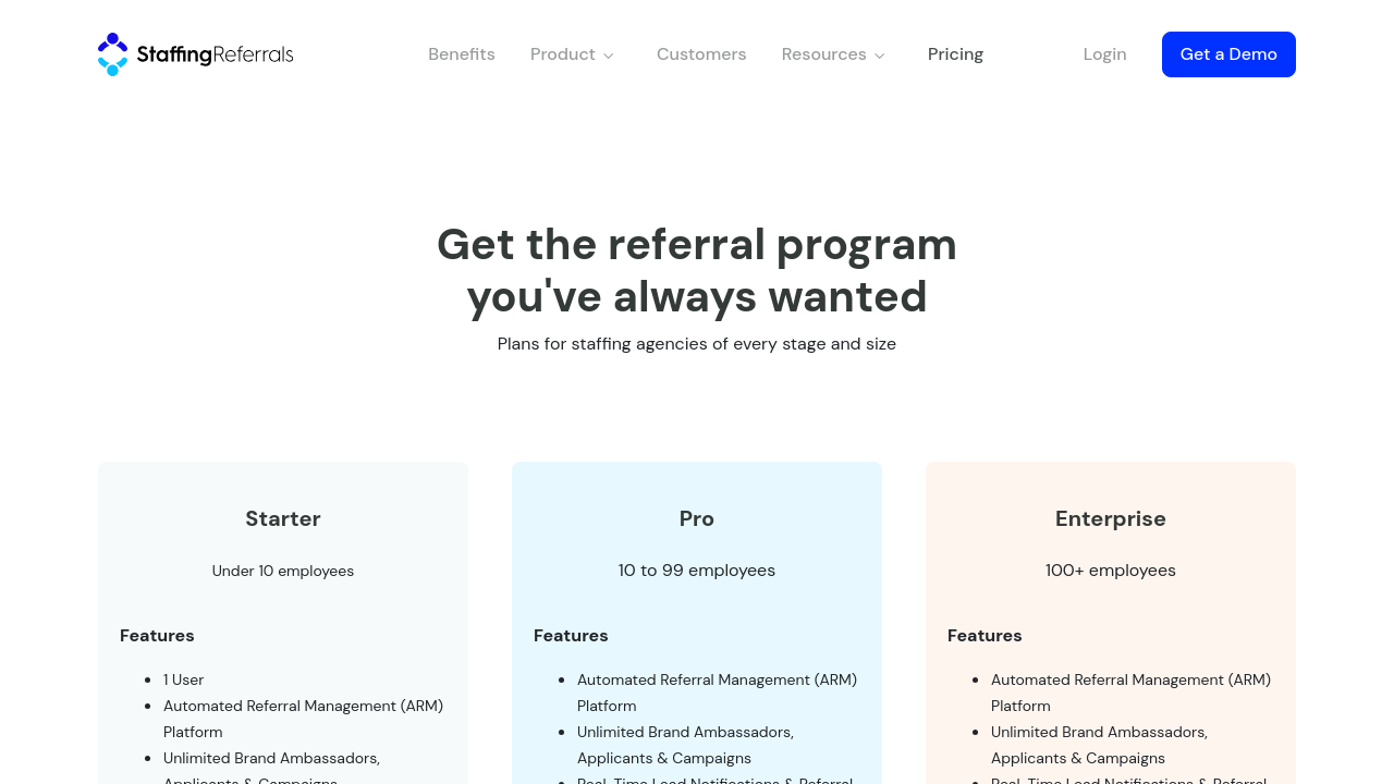 Staffing Referrals