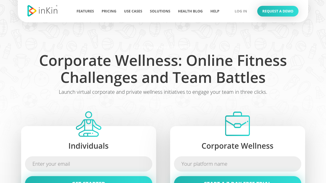 inKin Corporate Wellness Platform